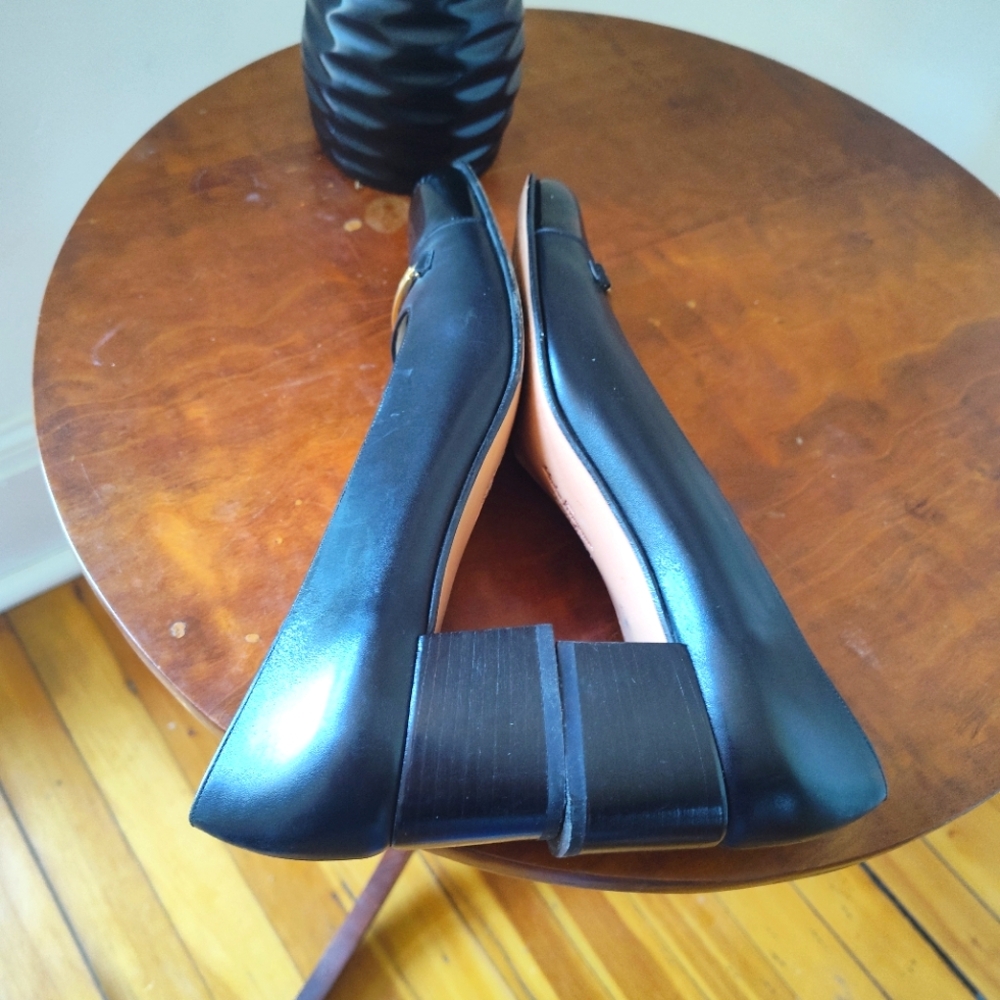 Salvatore Ferragamo Boutique chunky heeled leather pump - Picture 4 of 6